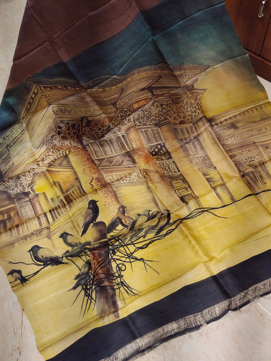 Calcutta Stories – Pure Tussar Silk Saree