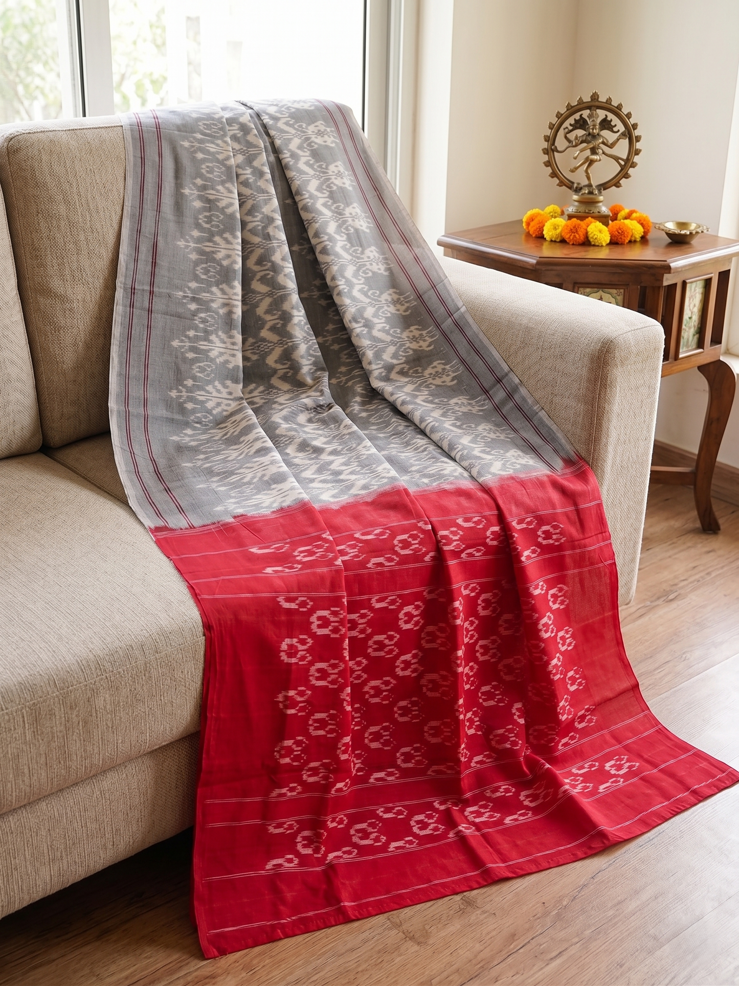 Cotton Ikat Saree