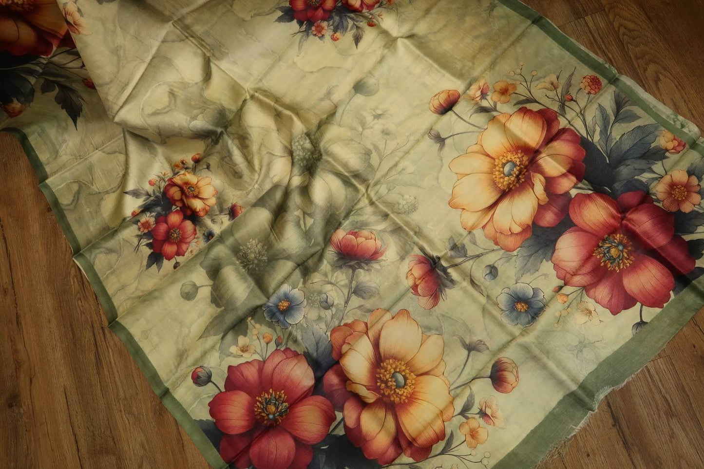 Pure Tussar Print