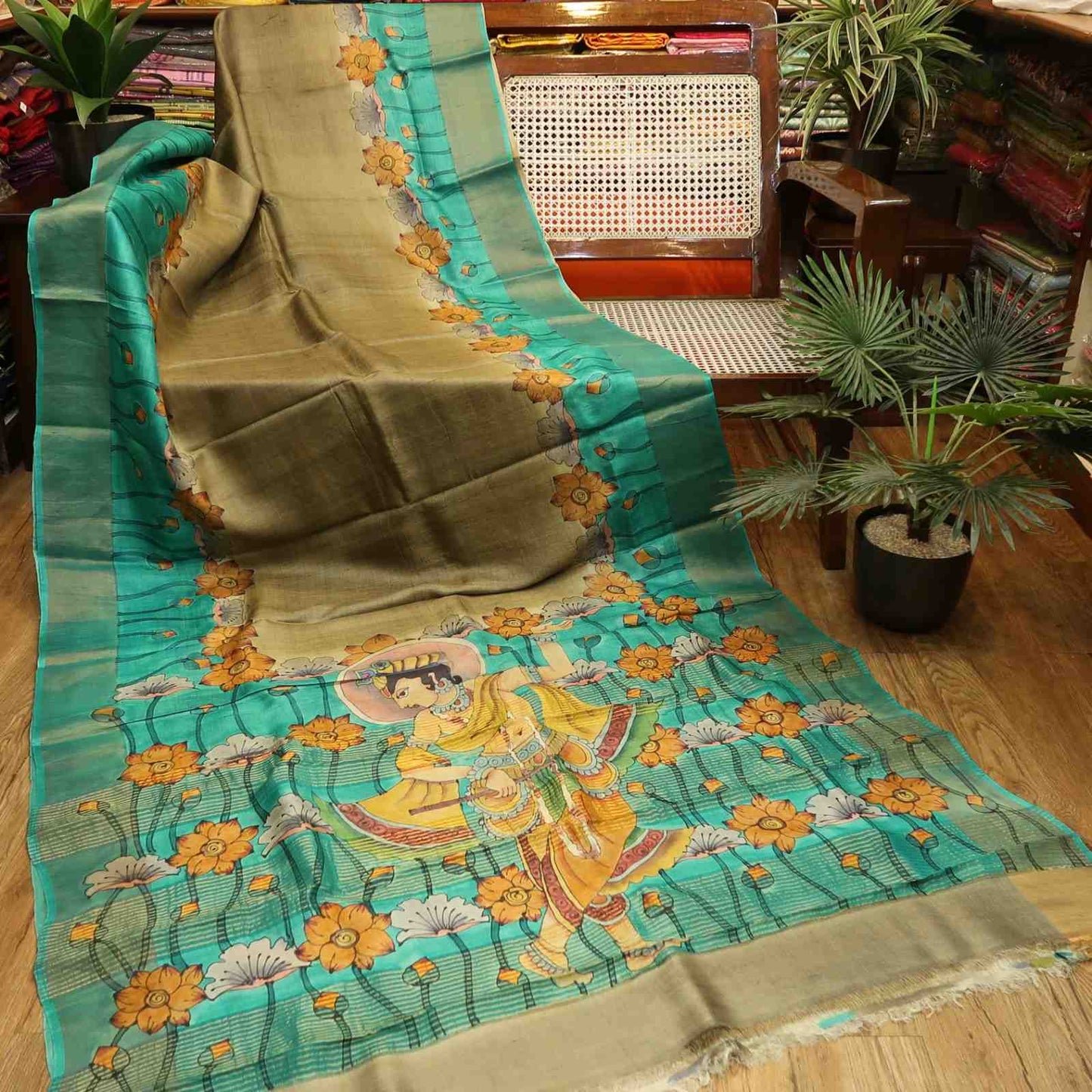 Pure Tussar Print