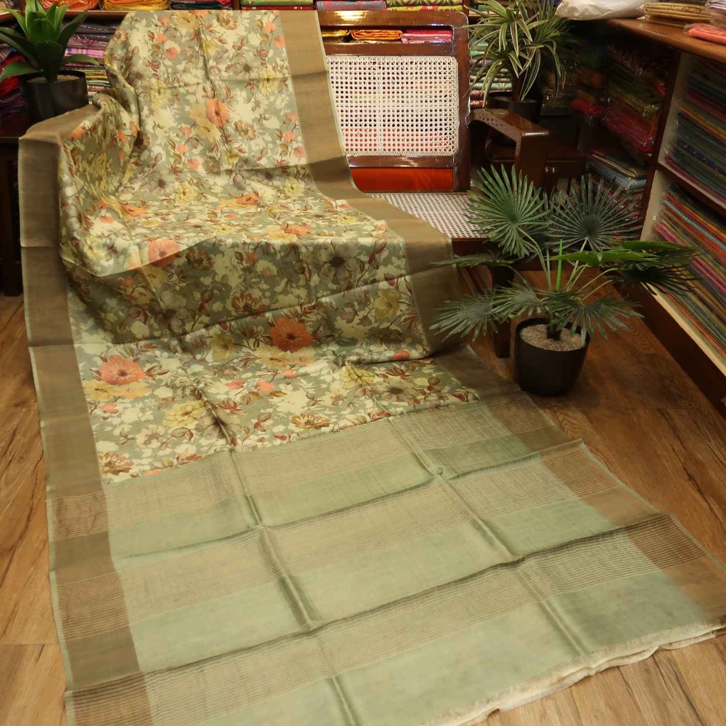 Pure Tussar Print